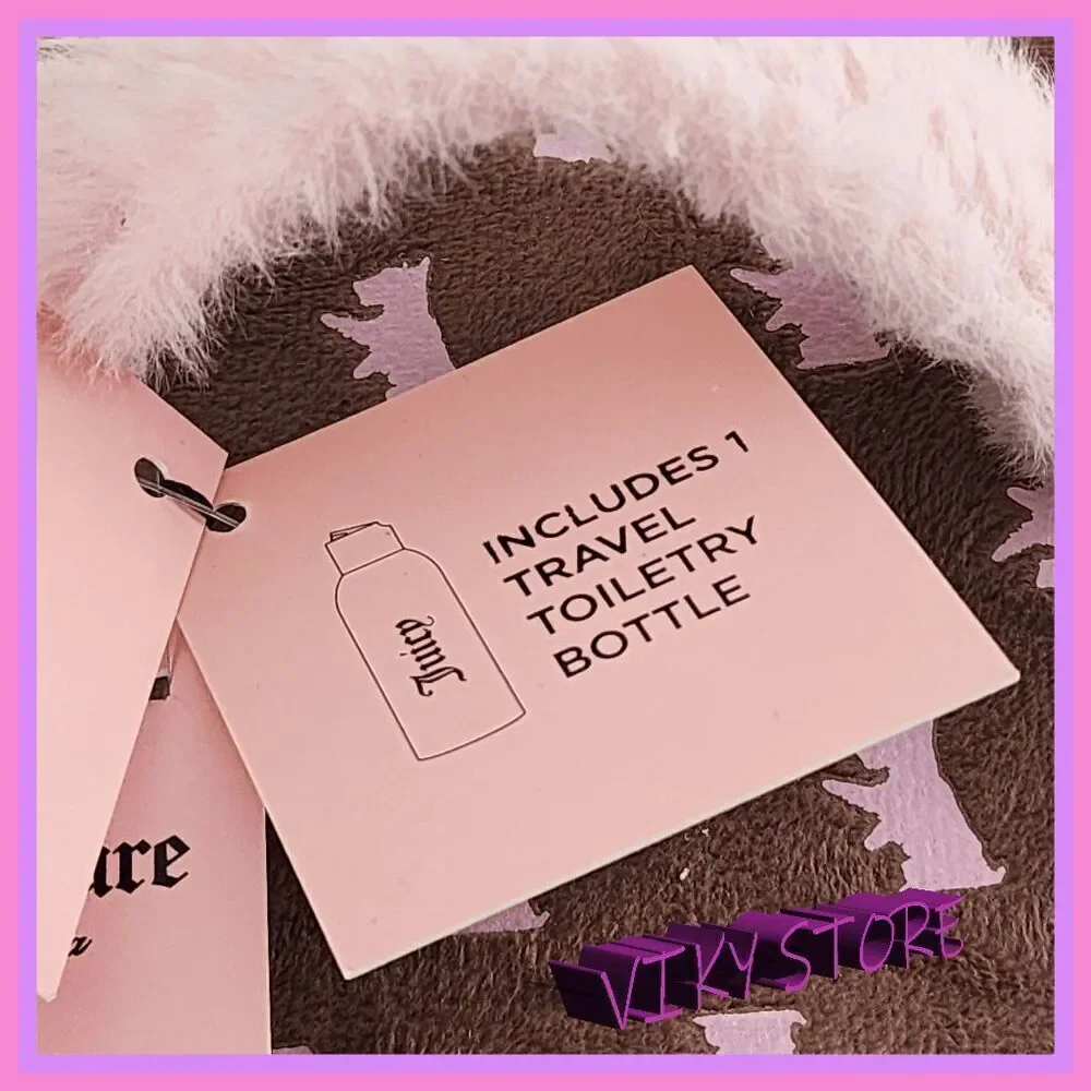 💕 NWT Juicy Couture Brown Velvet Train Case Set Rhinestones #7191 💕